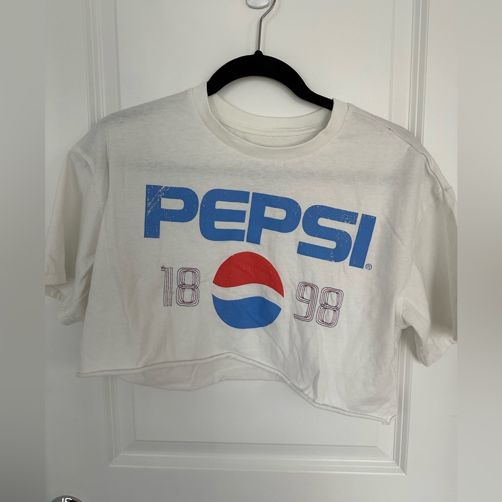 White Pepsi T-shirt Cropped
